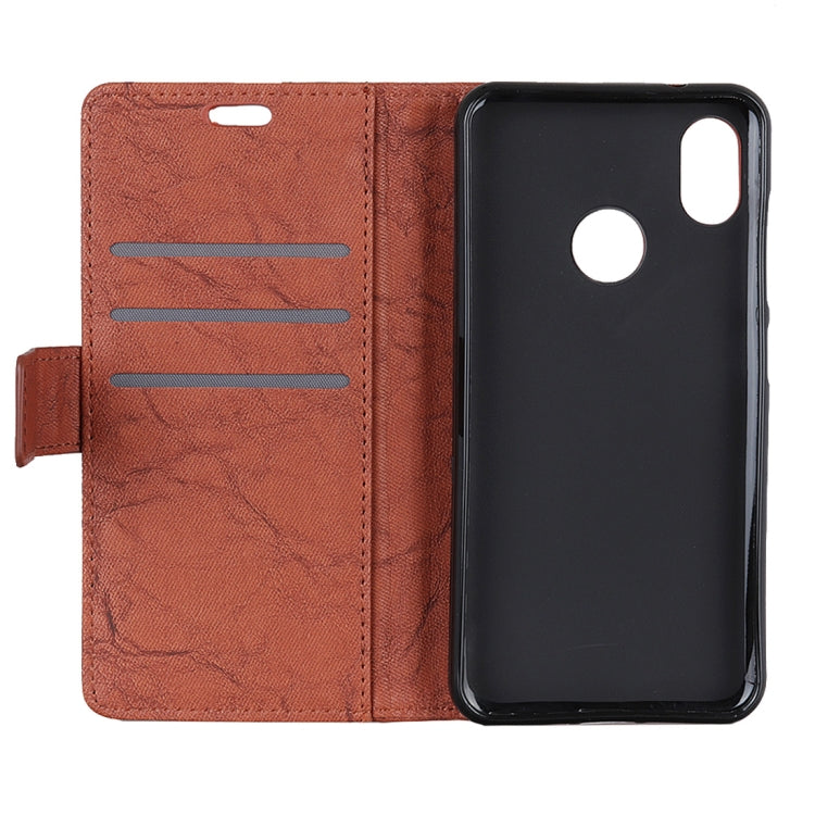 Copper Buckle Retro Crazy Horse Texture Horizontal Flip Leather Case for DOOGEE X70, with Holder & Card Slots & Wallet