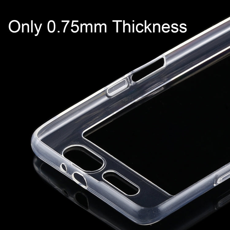 50 PCS 0.75mm Ultrathin Transparent TPU Soft Protective Case for ZTE nubia X