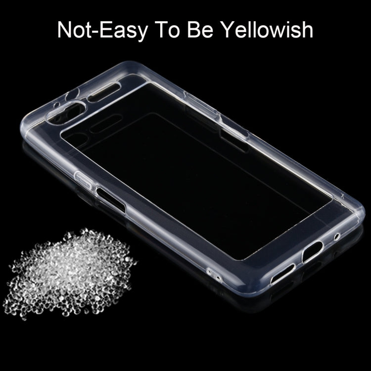 50 PCS 0.75mm Ultrathin Transparent TPU Soft Protective Case for ZTE nubia X