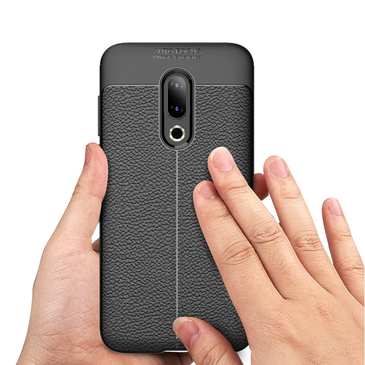 Litchi Texture TPU Shockproof Case for Meizu 16