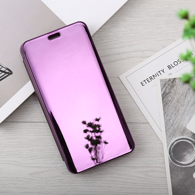 Curved Streamer Plating Shockproof Leather Case for One Plus 6T, with Holder & Sleep / Wake-up Function