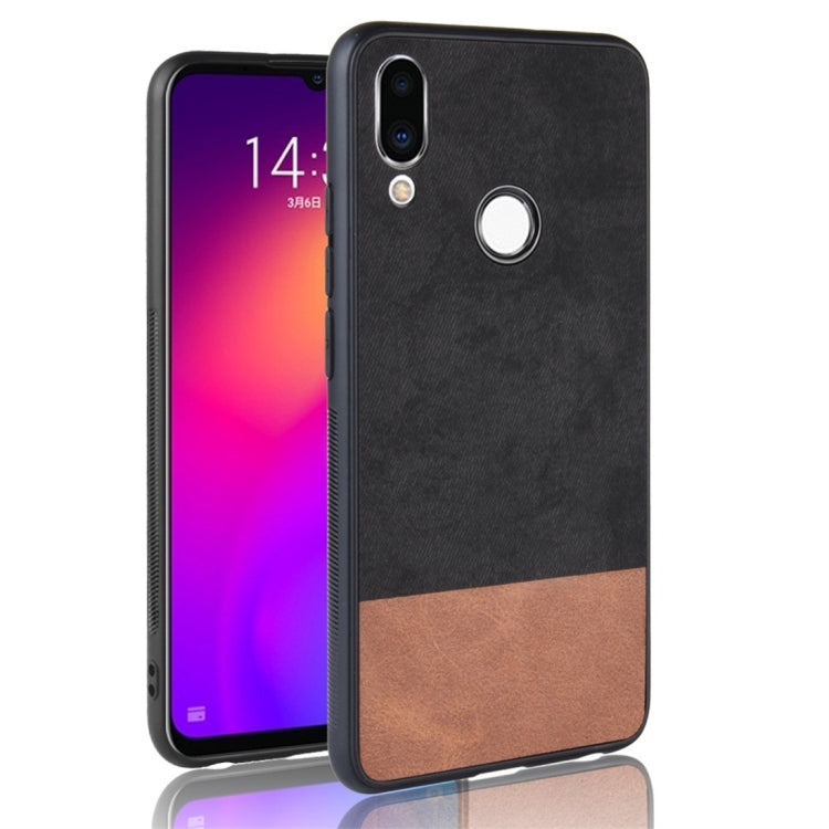 Shockproof Color Matching Denim PC + PU + TPU Protective Case for Meizu Meilan Note 9
