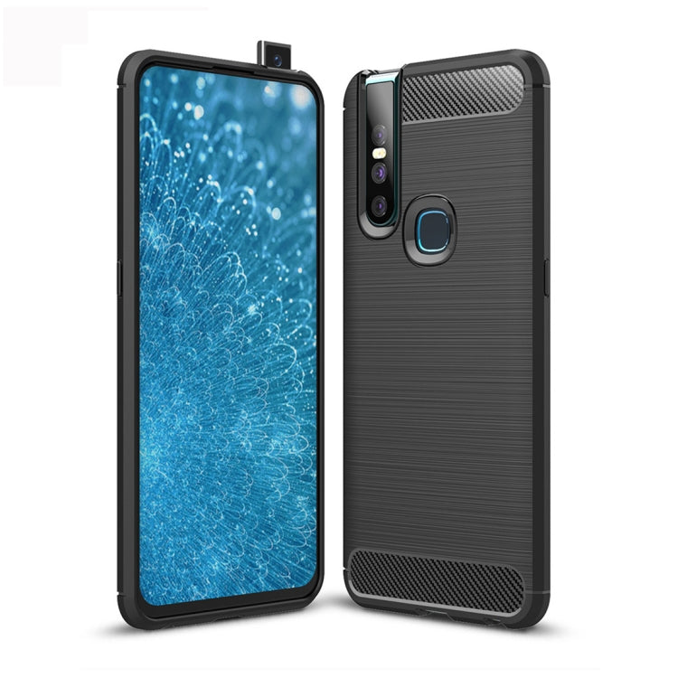 Brushed Texture Carbon Fiber TPU Case for Vivo V15