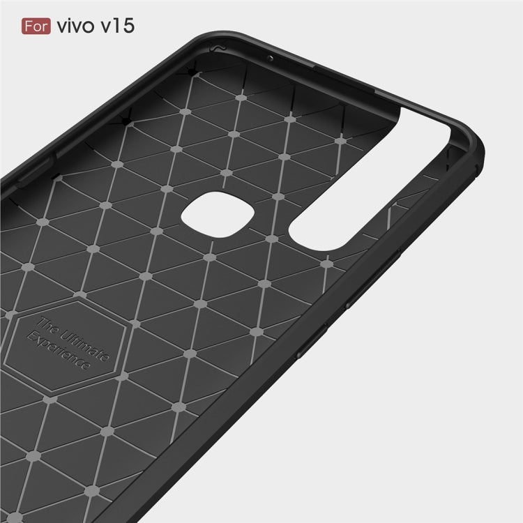 Brushed Texture Carbon Fiber TPU Case for Vivo V15