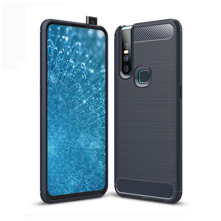 Brushed Texture Carbon Fiber TPU Case for Vivo V15