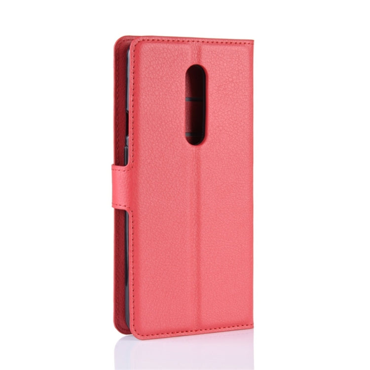 Litchi Texture Horizontal Flip Leather Case for OnePlus 7 Pro, with Wallet & Holder & Card Slots