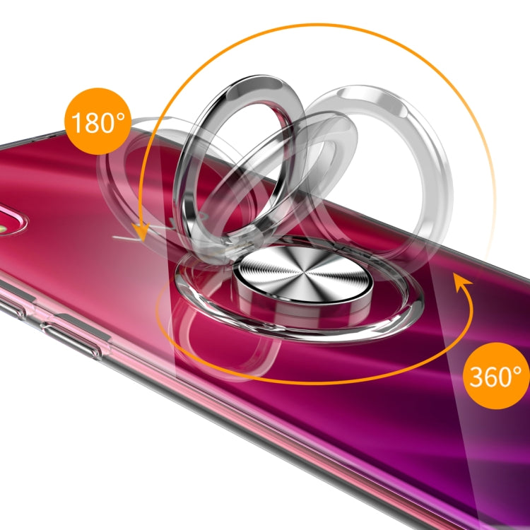 Ultra-thin TPU Protective Case for Vivo X23, with 360 Degree Rotation Holder (Red)