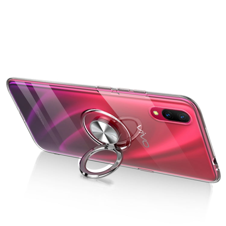 Ultra-thin TPU Protective Case for Vivo X23, with 360 Degree Rotation Holder (Red)