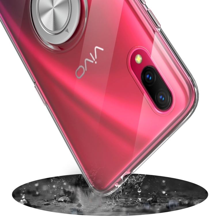 Ultra-thin TPU Protective Case for Vivo X23, with 360 Degree Rotation Holder (Red)