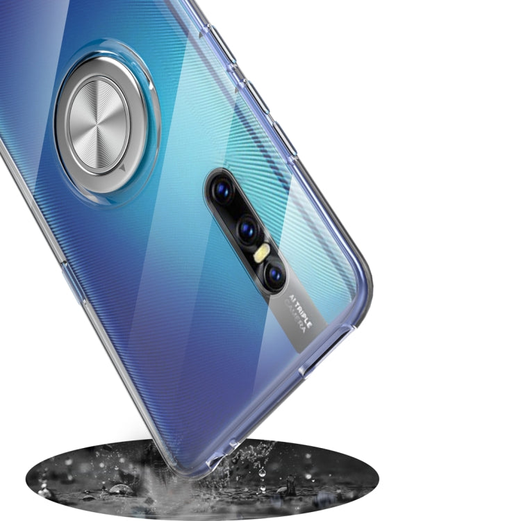 Ultra-thin TPU Protective Case for Vivo X27, with 360 Degree Rotation Holder (Black)