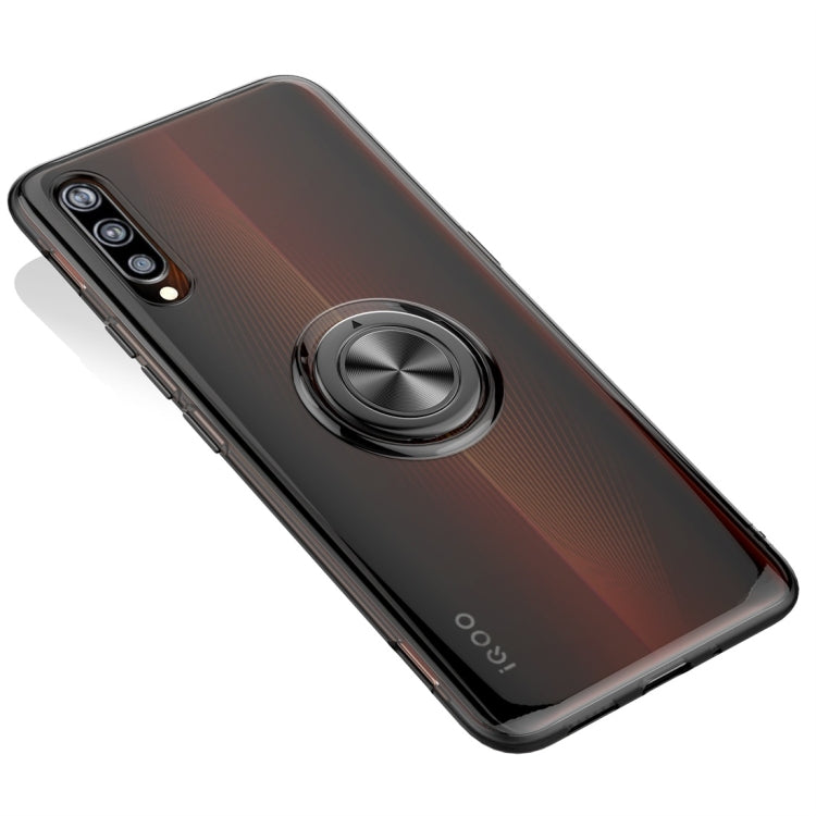 Ultra-thin TPU Protective Case for Vivo iQOO, with 360 Degree Rotation Holder (Black)