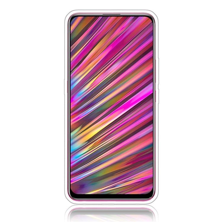 Glittery Powder Shockproof TPU Protective Case for Vivo V15, with 360 Degree Rotation Ring Holder