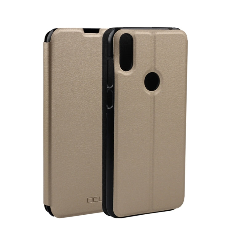 OCUBE Spring Texture Horizontal Flip Leather Case for Doogee Y8, with Holder