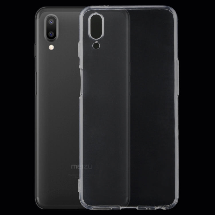 For Meizu  Meilan E3 0.75mm Ultra-thin Transparent TPU Protective Back Cover Case(Transparent)