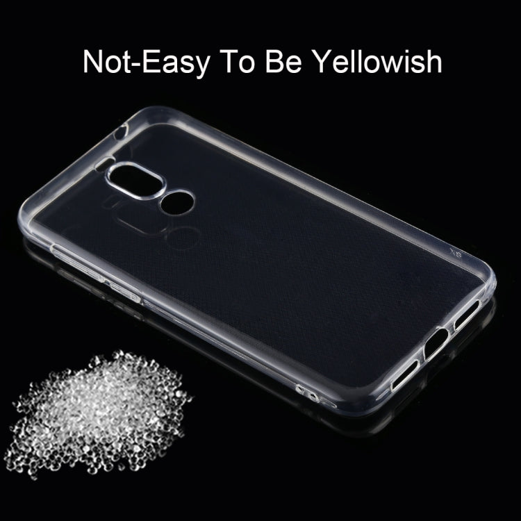 50 PCS 0.75mm Ultrathin Transparent TPU Soft Protective Case for Meizu X8