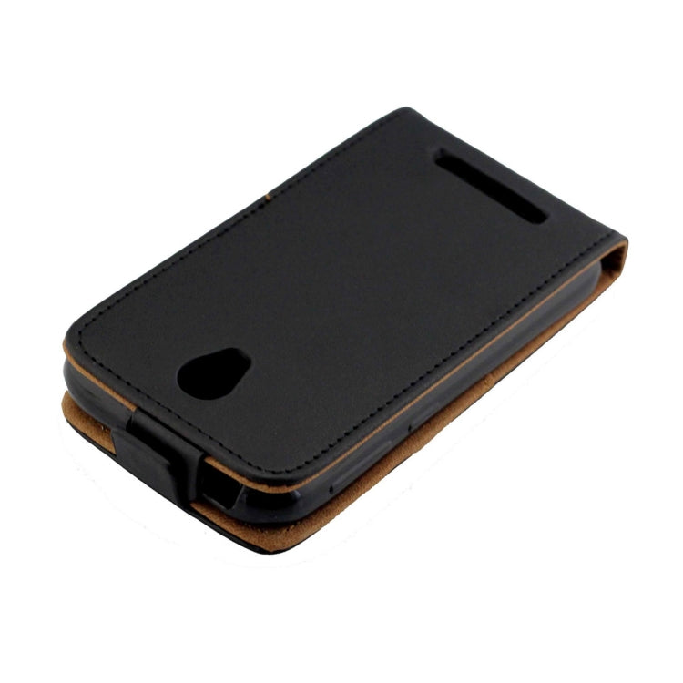For ZTE  Blade L110 / A110 TPU Business Style Vertical Flip Protective Leather Case with Card Slot