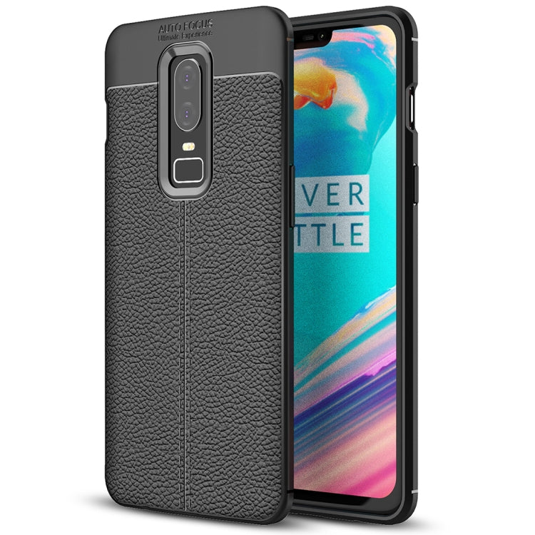 Litchi Texture TPU Case for OnePlus 6