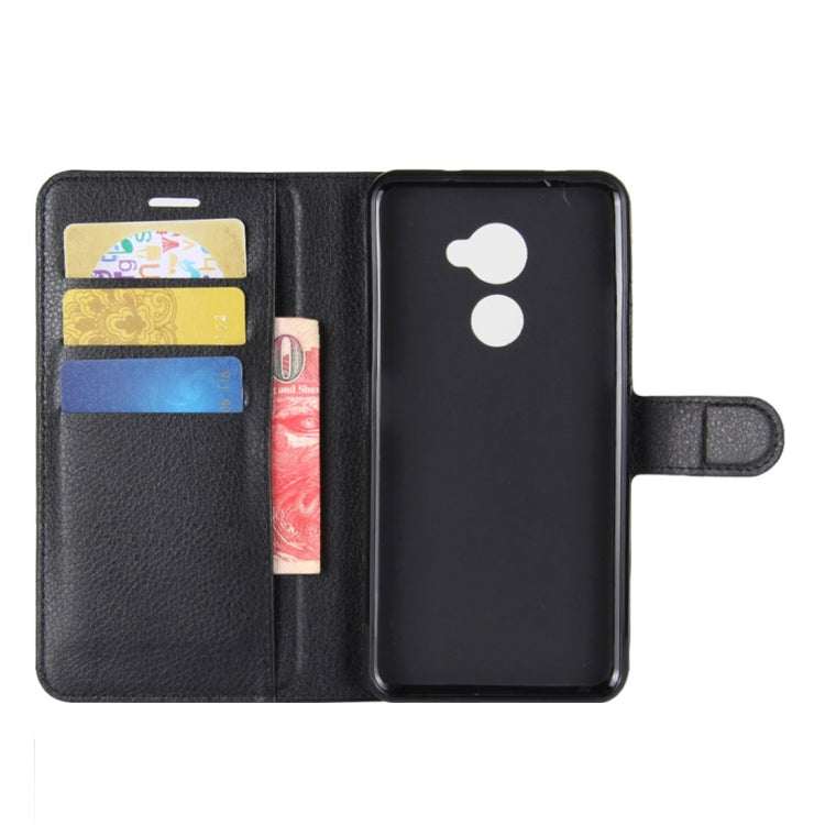 For Vodafone Smart N8 Litchi Texture Horizontal Flip Leather Case with Wallet & Holder & Card Slots