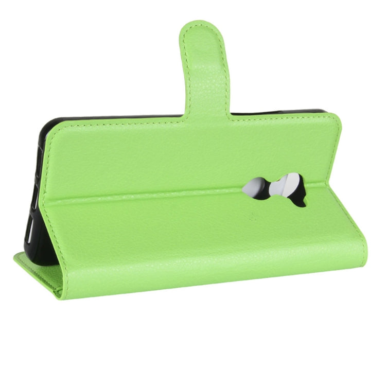 For Vodafone Smart N8 Litchi Texture Horizontal Flip Leather Case with Wallet & Holder & Card Slots