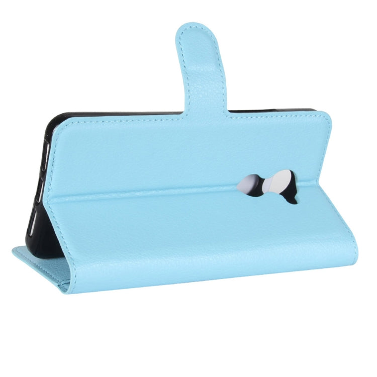 For Vodafone Smart N8 Litchi Texture Horizontal Flip Leather Case with Wallet & Holder & Card Slots