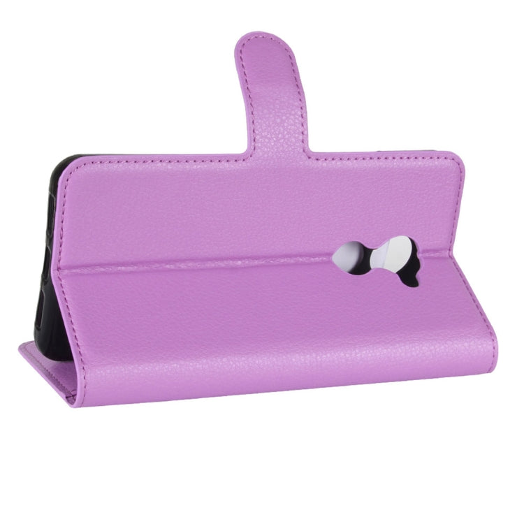 For Vodafone Smart N8 Litchi Texture Horizontal Flip Leather Case with Wallet & Holder & Card Slots