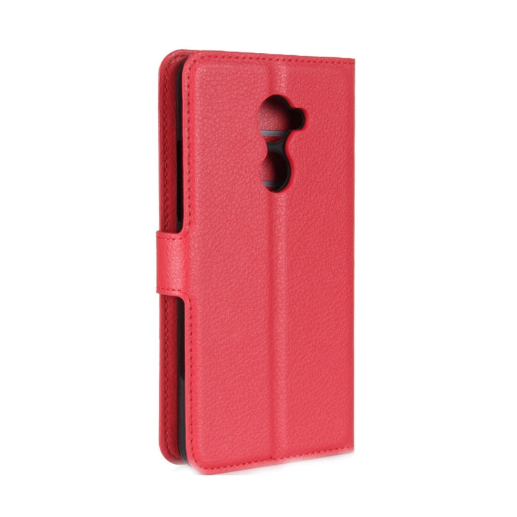 For Vodafone Smart N8 Litchi Texture Horizontal Flip Leather Case with Wallet & Holder & Card Slots