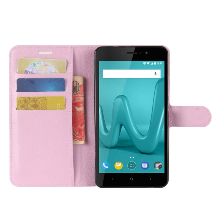 For Wiko Lenny 4 Plus Litchi Texture Horizontal Flip Leather Case with Wallet & Holder & Card Slots
