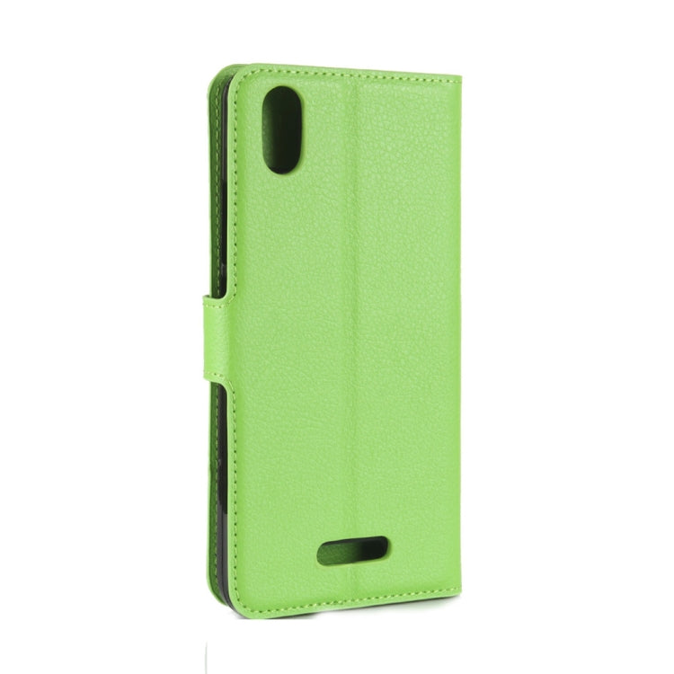 For Wiko Lenny 4 Plus Litchi Texture Horizontal Flip Leather Case with Wallet & Holder & Card Slots