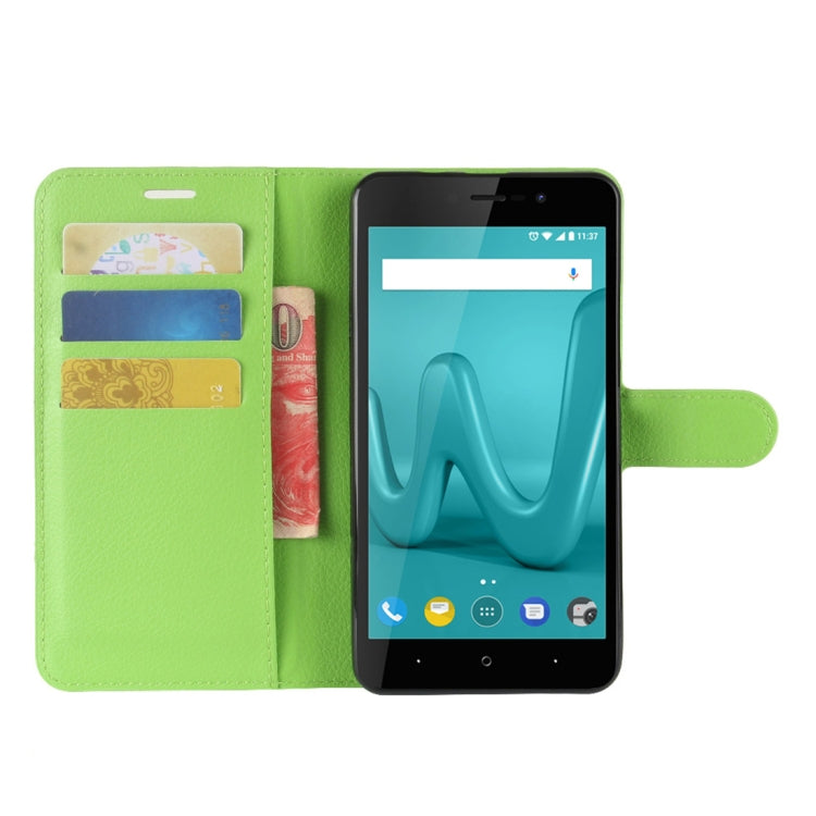 For Wiko Lenny 4 Plus Litchi Texture Horizontal Flip Leather Case with Wallet & Holder & Card Slots