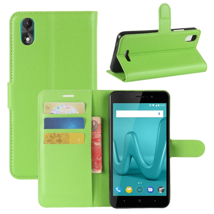 For Wiko Lenny 4 Plus Litchi Texture Horizontal Flip Leather Case with Wallet & Holder & Card Slots
