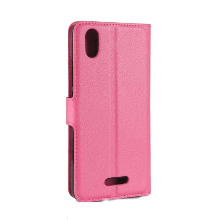 For Wiko Lenny 4 Plus Litchi Texture Horizontal Flip Leather Case with Wallet & Holder & Card Slots