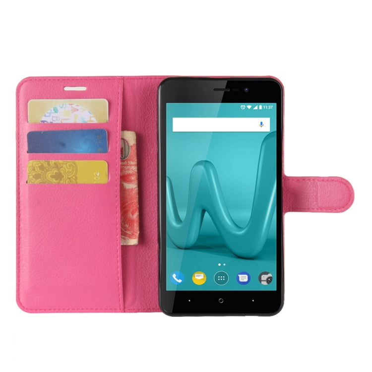 For Wiko Lenny 4 Plus Litchi Texture Horizontal Flip Leather Case with Wallet & Holder & Card Slots