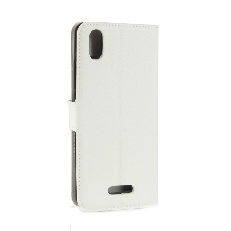 For Wiko Lenny 4 Plus Litchi Texture Horizontal Flip Leather Case with Wallet & Holder & Card Slots