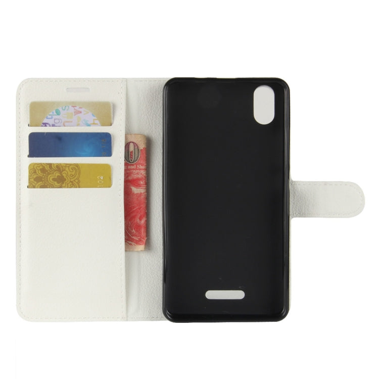 For Wiko Lenny 4 Plus Litchi Texture Horizontal Flip Leather Case with Wallet & Holder & Card Slots