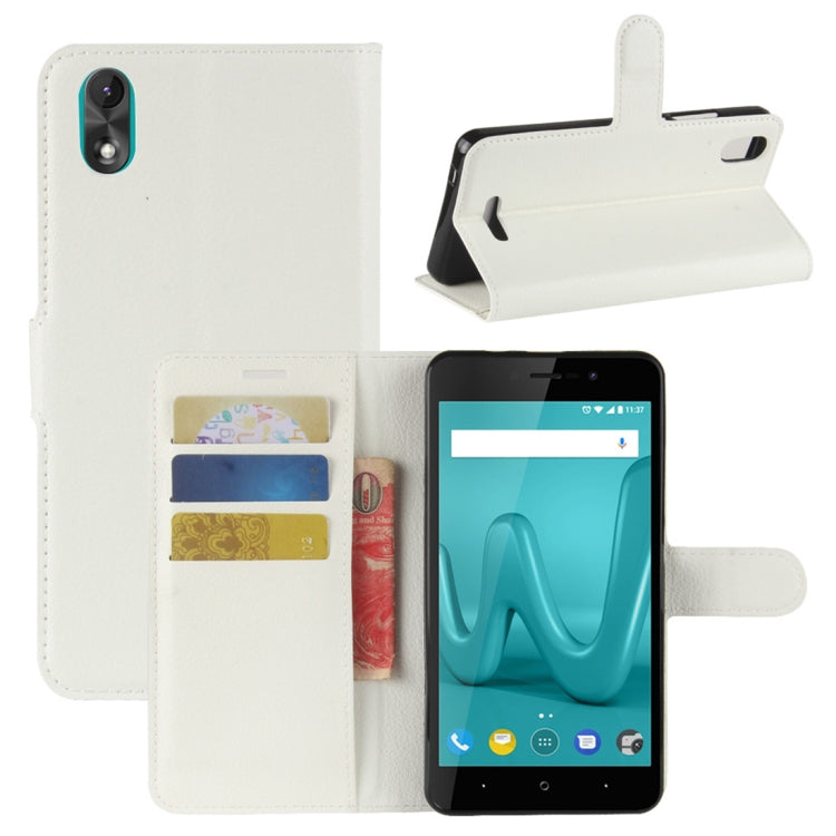 For Wiko Lenny 4 Plus Litchi Texture Horizontal Flip Leather Case with Wallet & Holder & Card Slots