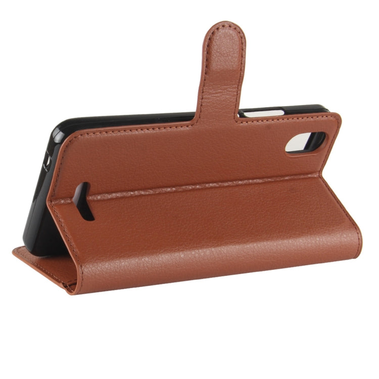 For Wiko Lenny 4 Plus Litchi Texture Horizontal Flip Leather Case with Wallet & Holder & Card Slots