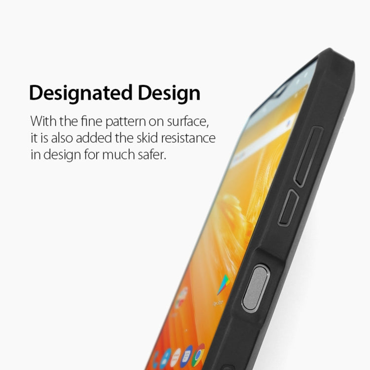 Denim Texture TPU Protective Leather Case for Ulefone Power 5 (Black)