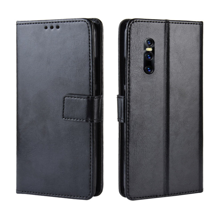 Retro Crazy Horse Texture Horizontal Flip Leather Case for VIVO V15 Pro, with Holder & Card Slots & Photo Frame