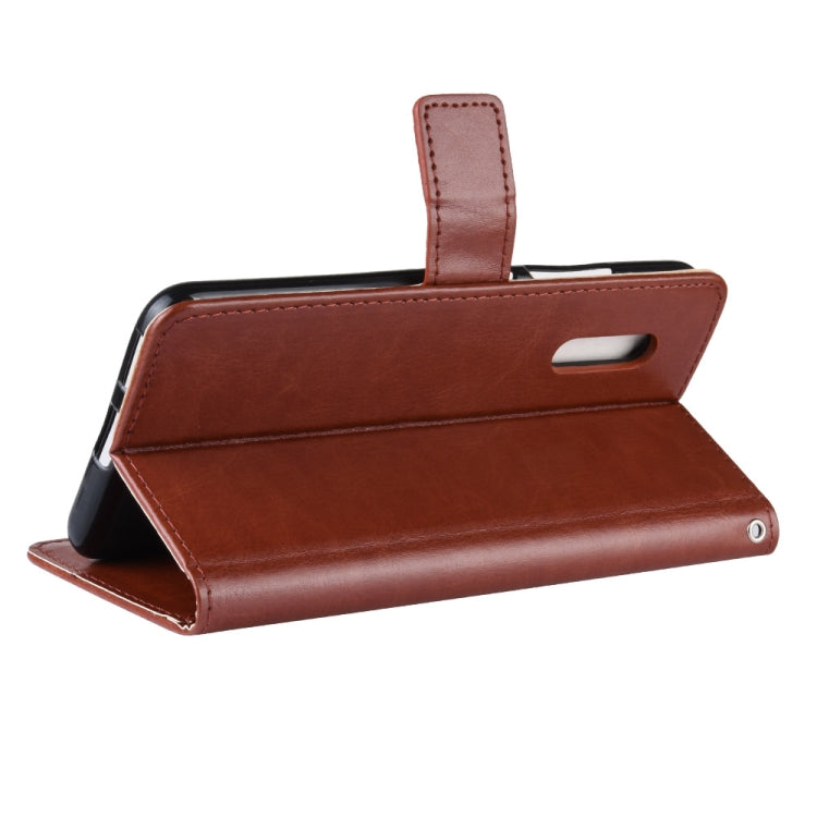 Retro Crazy Horse Texture Horizontal Flip Leather Case for VIVO V15 Pro, with Holder & Card Slots & Photo Frame