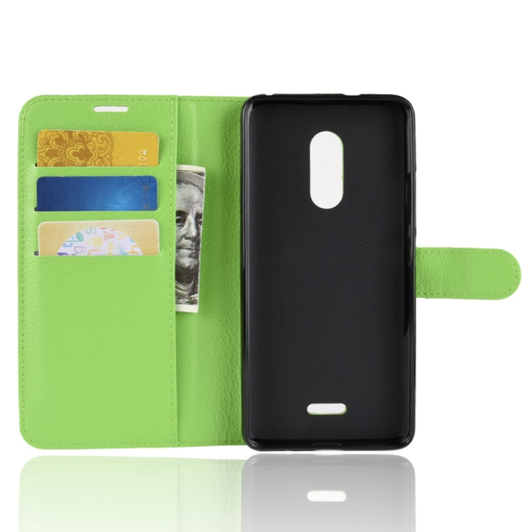 For Alcatel 3C Litchi Texture Horizontal Flip Leather Case with Wallet & Holder & Card Slots