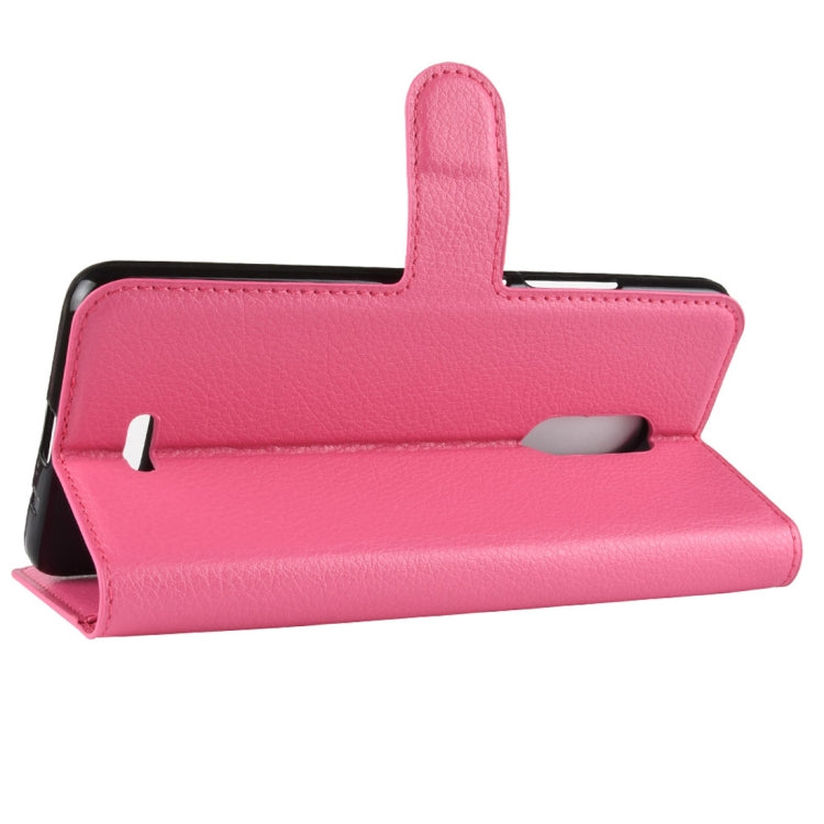 For Alcatel 3C Litchi Texture Horizontal Flip Leather Case with Wallet & Holder & Card Slots