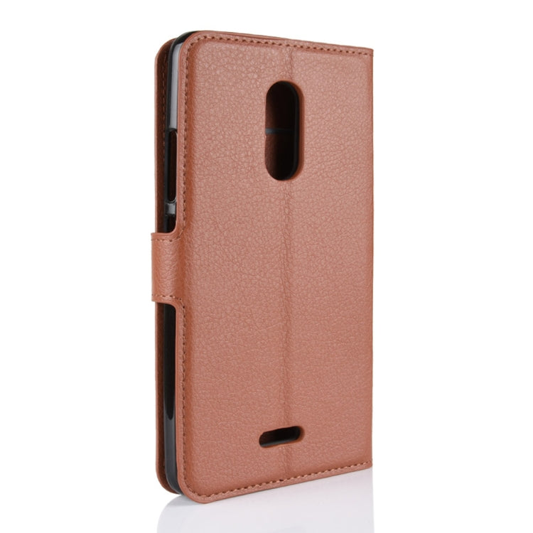 For Alcatel 3C Litchi Texture Horizontal Flip Leather Case with Wallet & Holder & Card Slots