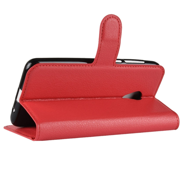 Litchi Texture Horizontal Flip Leather Case for Alcatel 1X, with Wallet & Holder & Card Slots