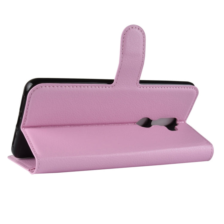 Litchi Texture Horizontal Flip Leather Case for Alcatel 3V, with Wallet & Holder & Card Slots