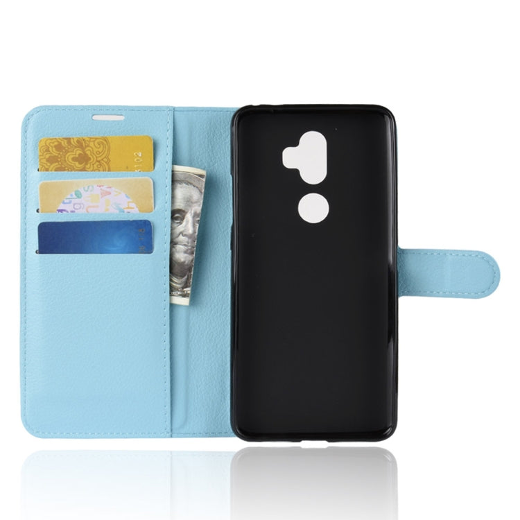 Litchi Texture Horizontal Flip Leather Case for Alcatel 3V, with Wallet & Holder & Card Slots
