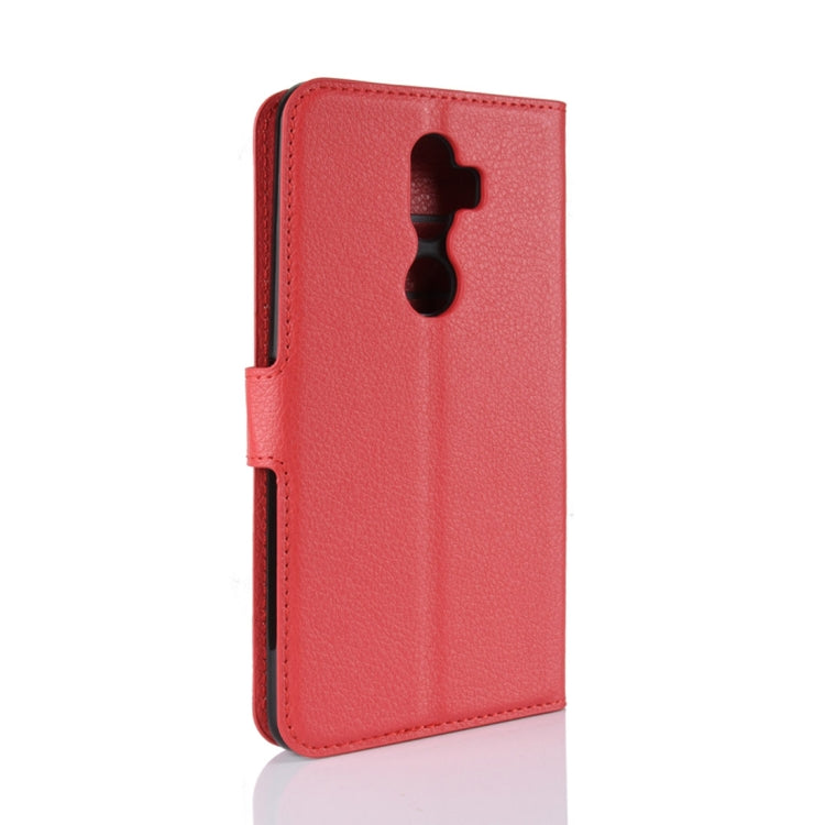 Litchi Texture Horizontal Flip Leather Case for Alcatel 3V, with Wallet & Holder & Card Slots