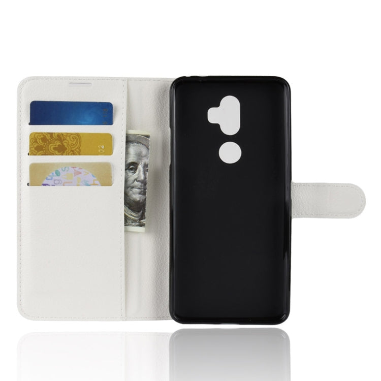 Litchi Texture Horizontal Flip Leather Case for Alcatel 3V, with Wallet & Holder & Card Slots