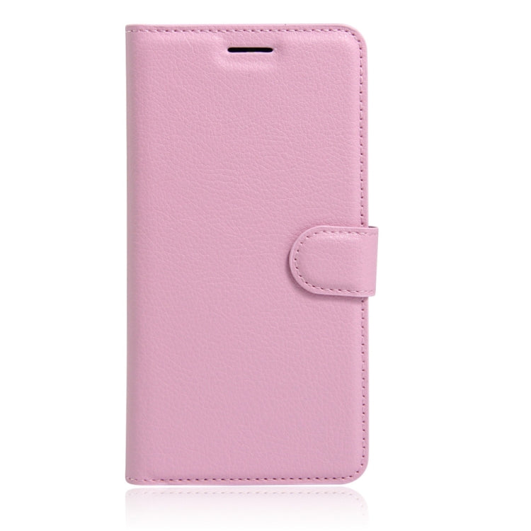 Litchi Texture Horizontal Flip Leather Case for Alcatel Pixi 4 6.0 (3G), with Wallet & Holder & Card Slots