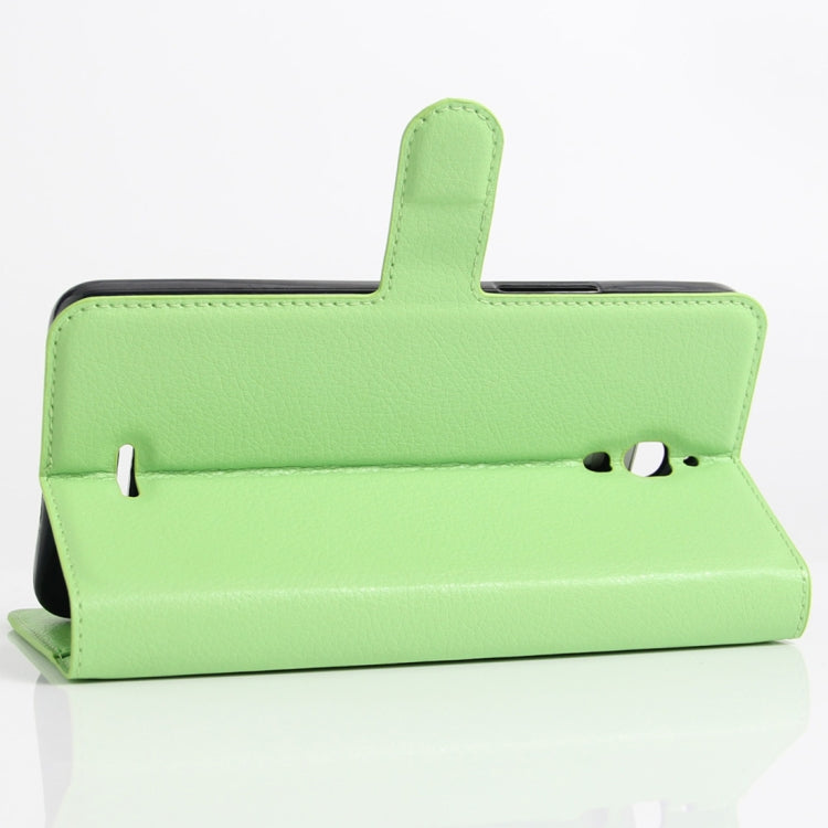 Litchi Texture Horizontal Flip Leather Case for Alcatel Pixi 4 6.0 (3G), with Wallet & Holder & Card Slots