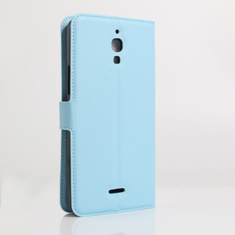 Litchi Texture Horizontal Flip Leather Case for Alcatel Pixi 4 6.0 (3G), with Wallet & Holder & Card Slots